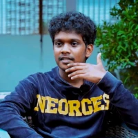 supporting young actor in malayalam karthik vishnu in chekkan movie promotions