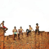 guppy malayalam movie still featuring supporting young actor in malayalam karthik vishnu chethan jayalal sarath jayan vijilesh kariyadu and arun paul